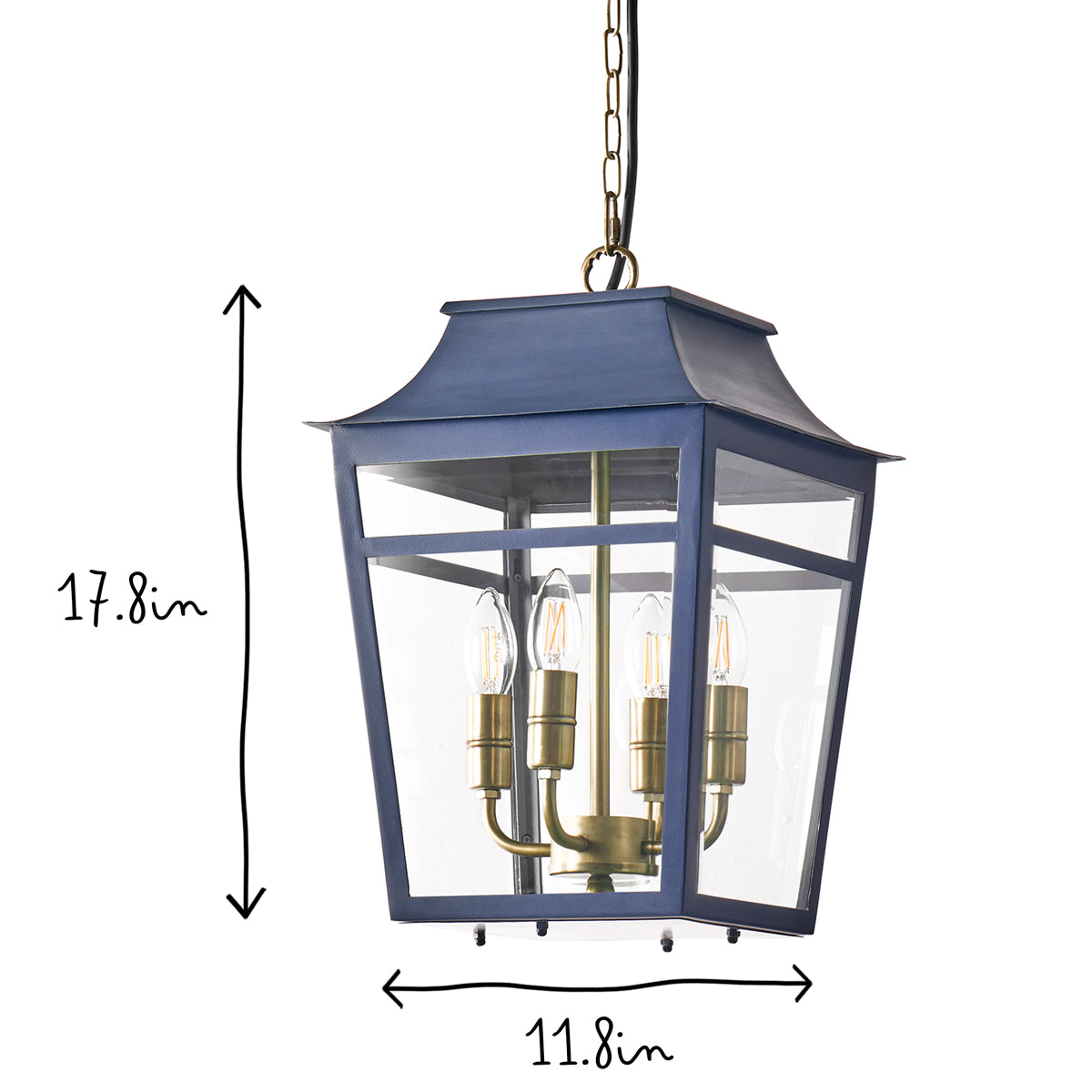 Majorelle pendant in blue