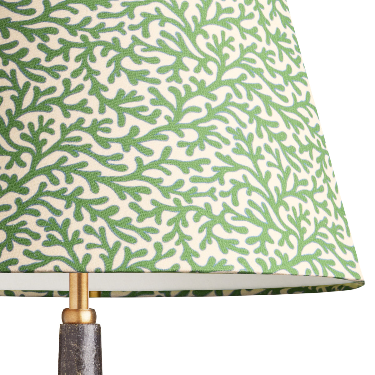 12 inch empire shade in green blue Tuffley cotton by GP & J Baker