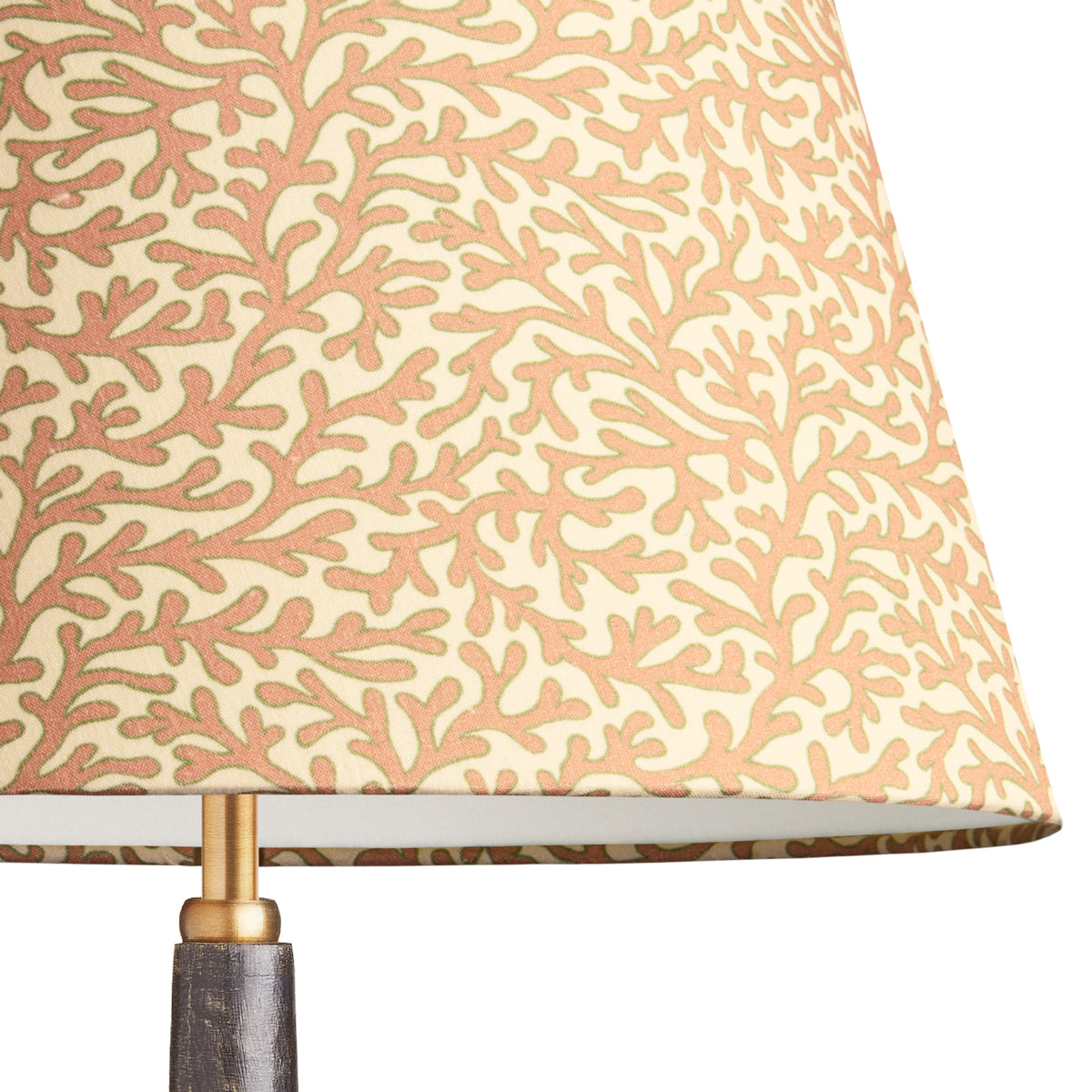 12 inch empire shade in blush Tuffley cotton by GP & J Baker