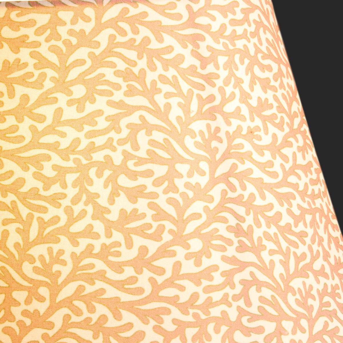12 inch empire shade in blush Tuffley cotton by GP & J Baker