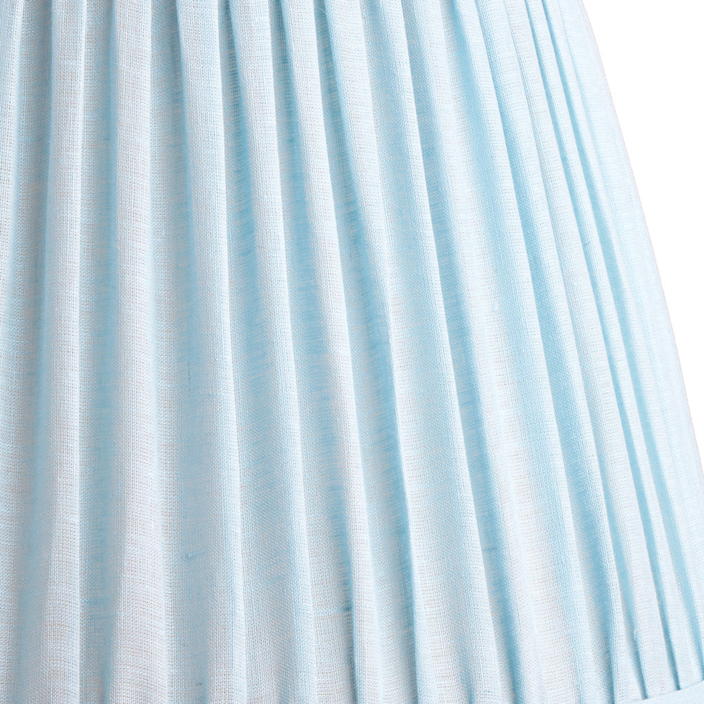 10 inch empire bloomer shade in blue sky linen