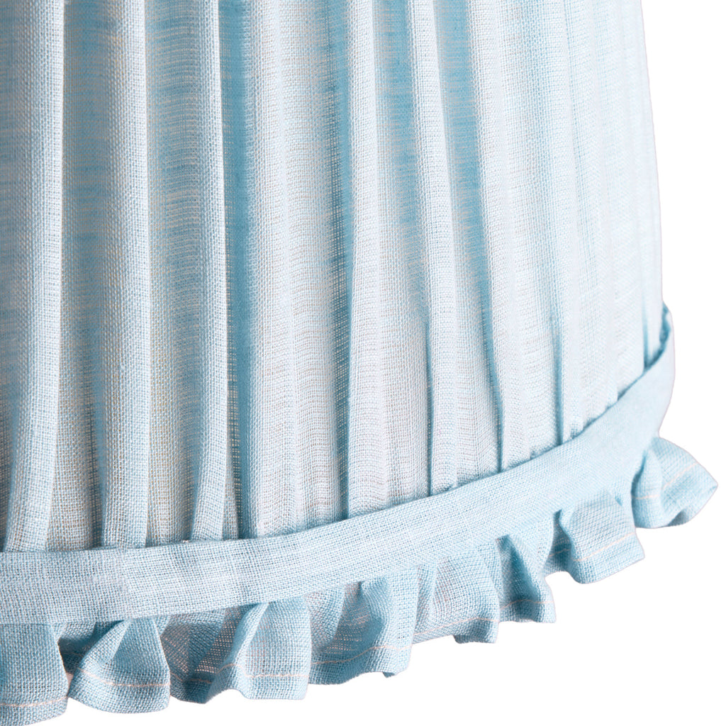 10 inch empire bloomer shade in blue sky linen