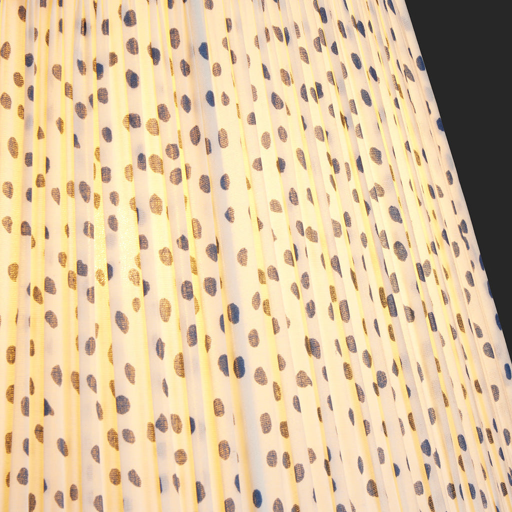 10 inch empire shade in blue dotty