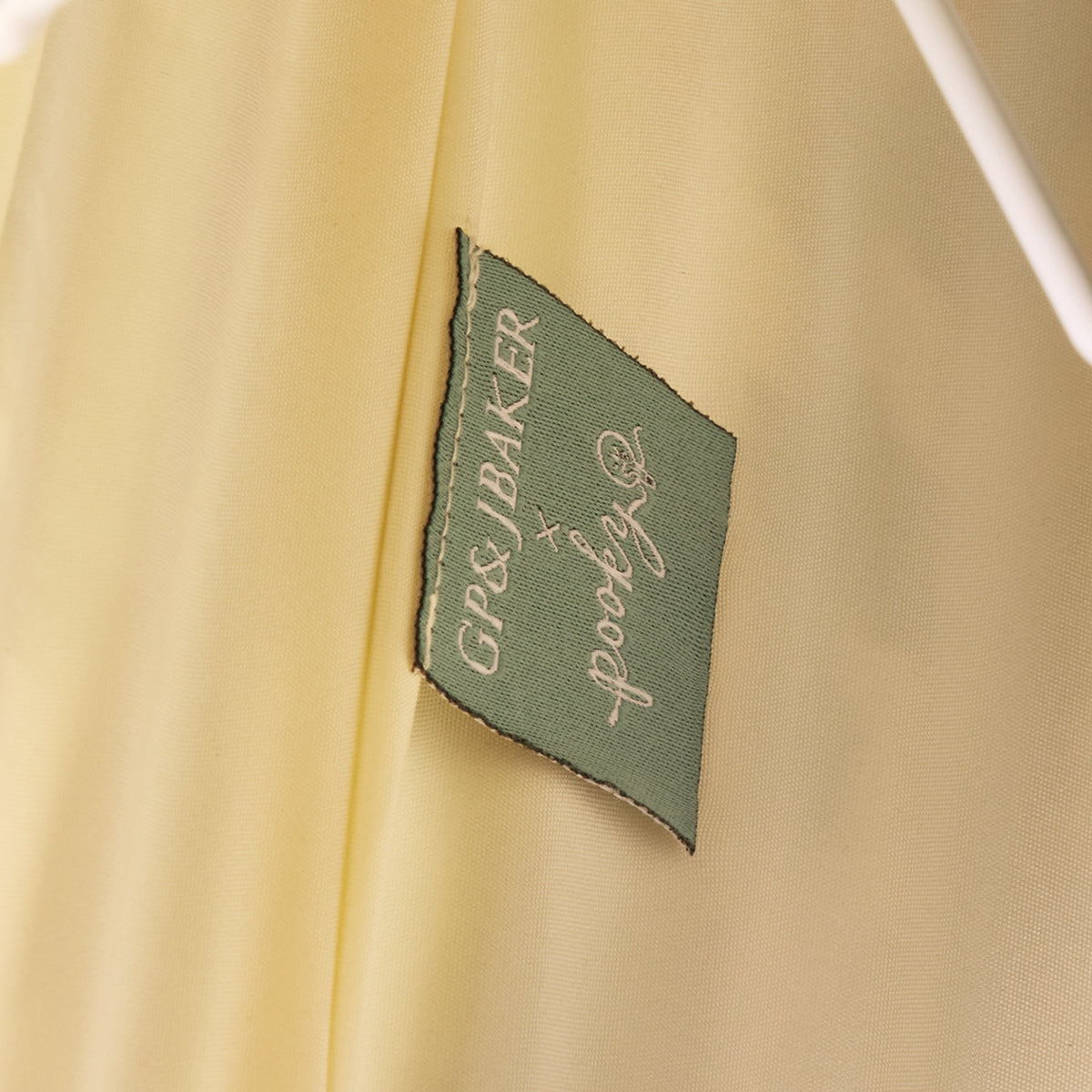 10 inch empire shade in green blue Bokhara gathered linen by GP & J Baker