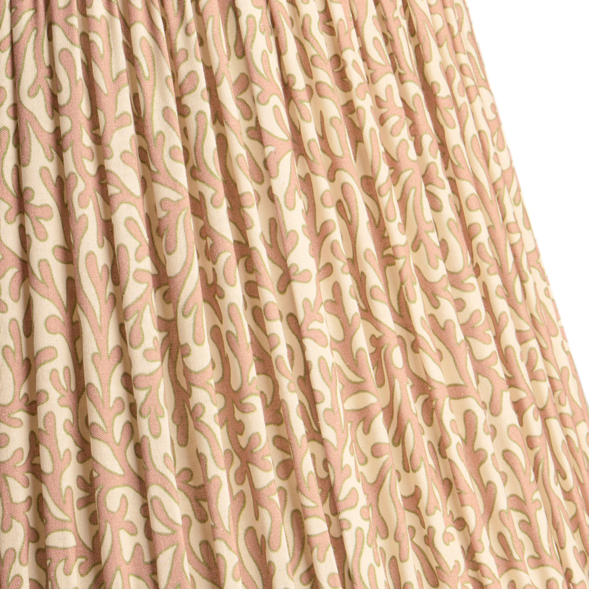 12 inch empire shade in blush Tuffley gathered cotton by GP & J Baker