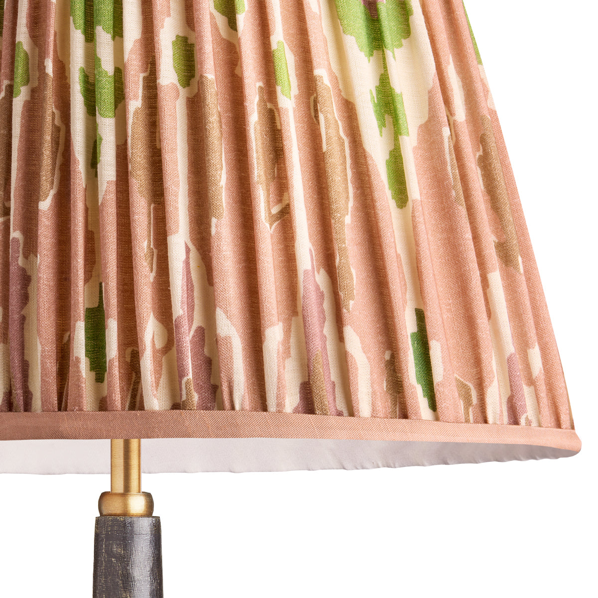 12 inch empire shade in blush Bokhara gathered linen by GP & J Baker
