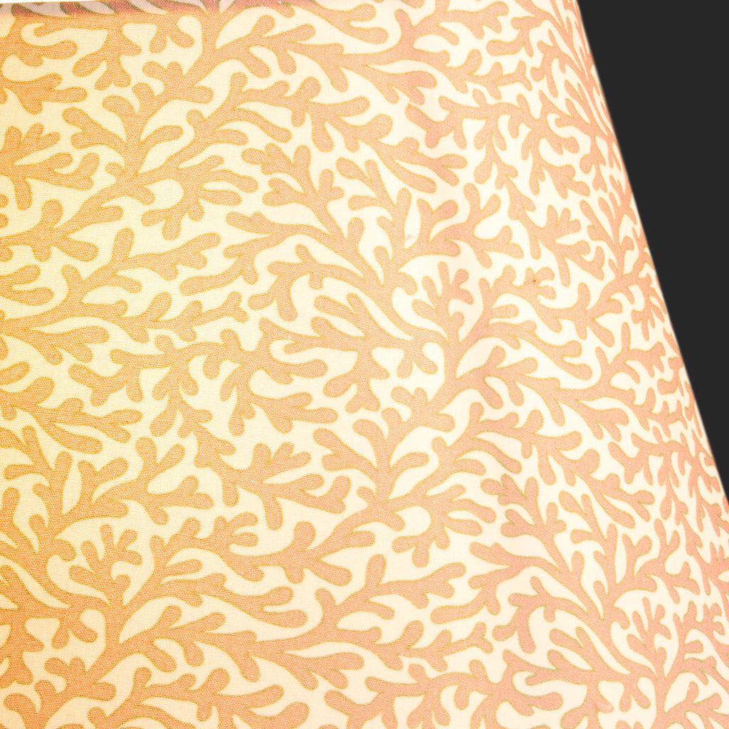 10 inch empire shade for cordless lamps in blush Tuffley cotton by GP & J Baker