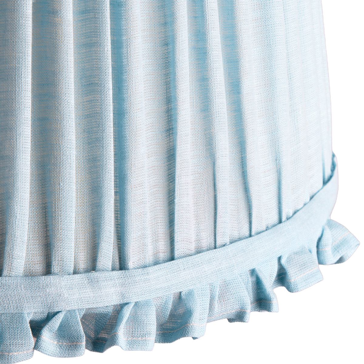 10 inch empire bloomer shade for cordless lamps in blue sky linen