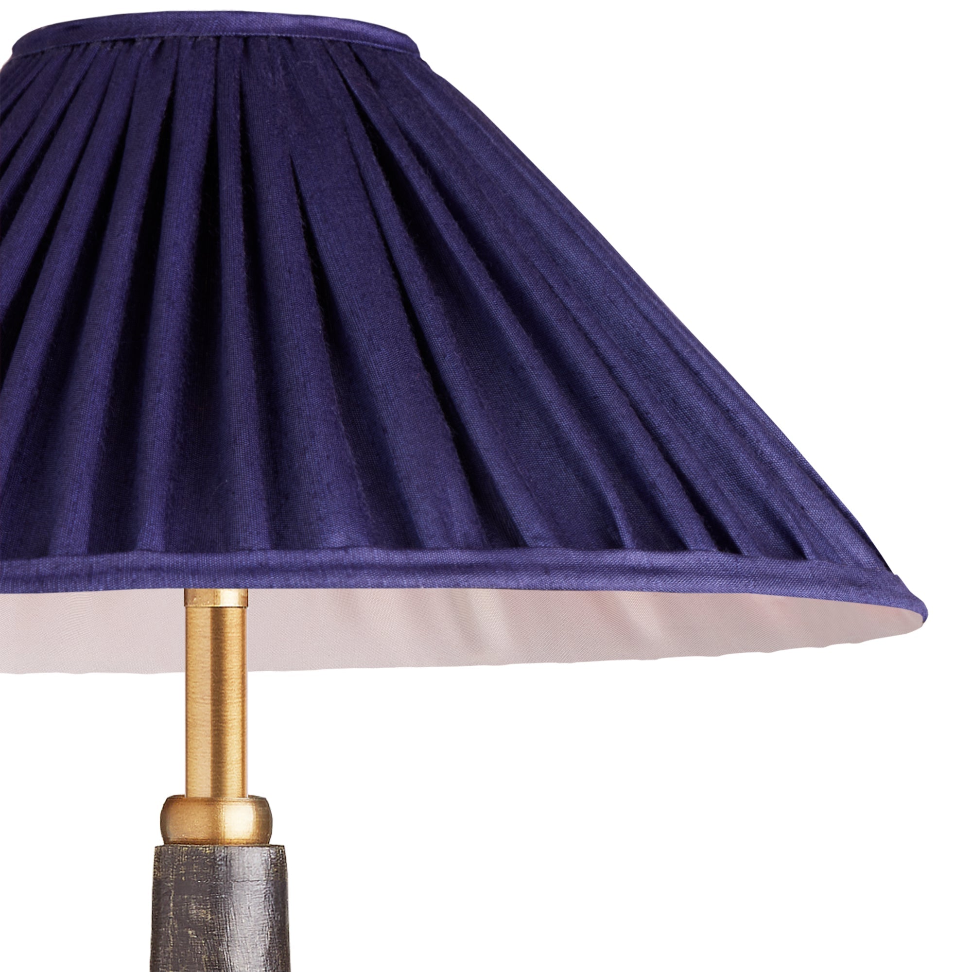 10 inch extreme empire shade for cordless lamps in Cobalt silk