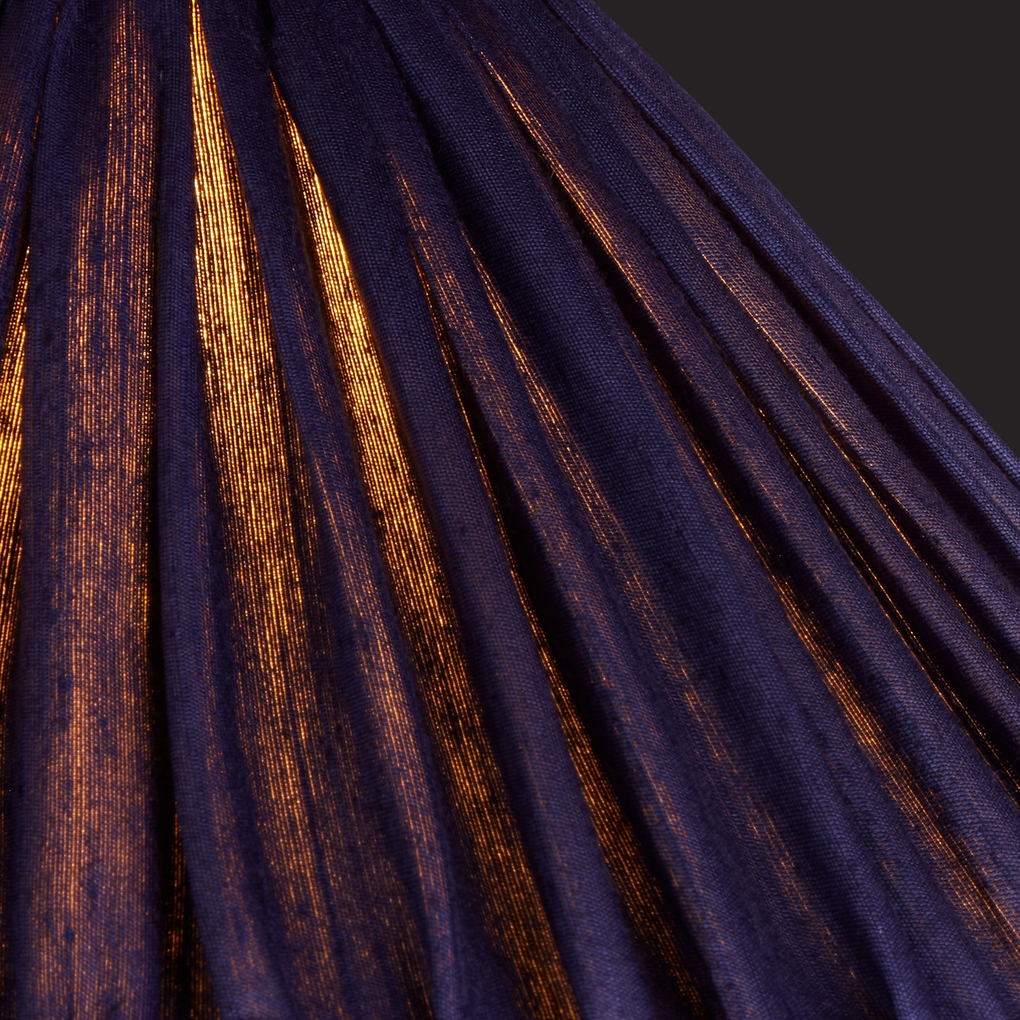 10 inch extreme empire shade for cordless lamps in Cobalt silk