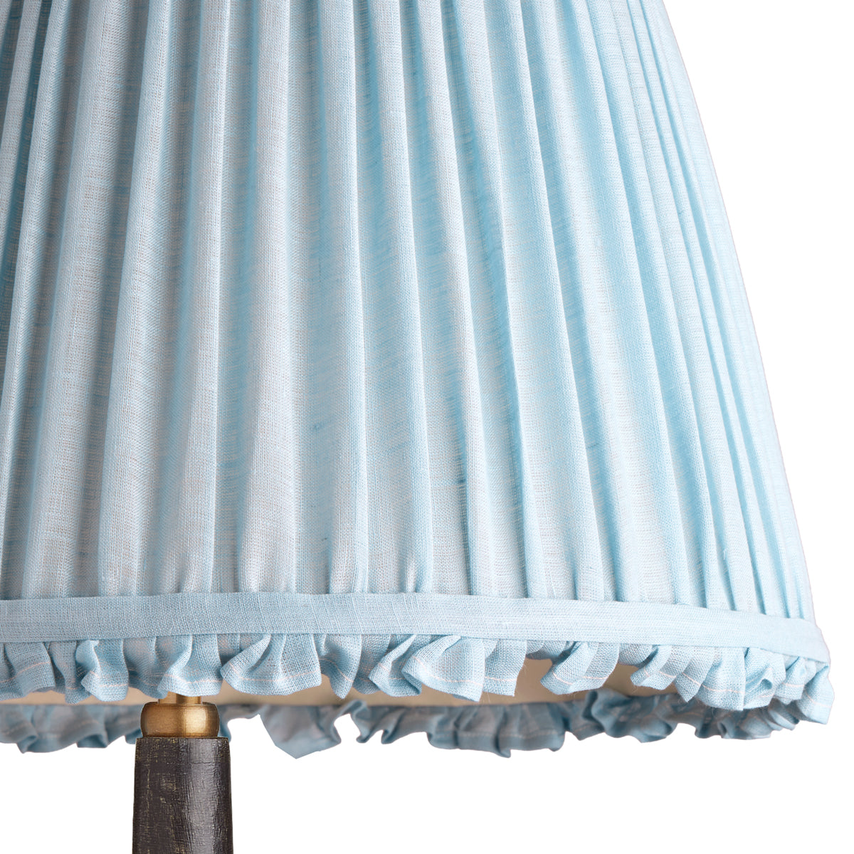 12 inch straight empire reversible gimbal bloomer shade in blue sky linen