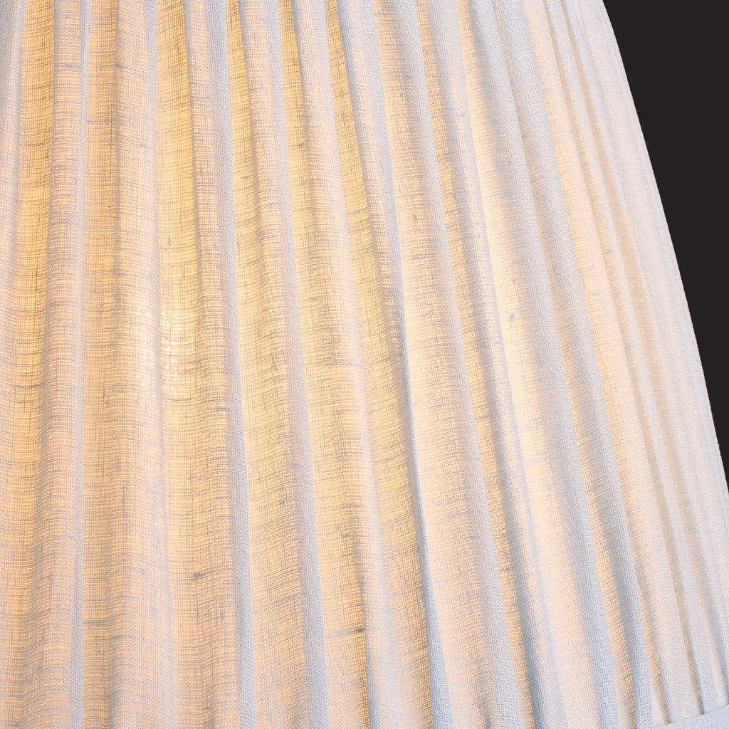12 inch straight empire reversible gimbal bloomer shade in blue sky linen