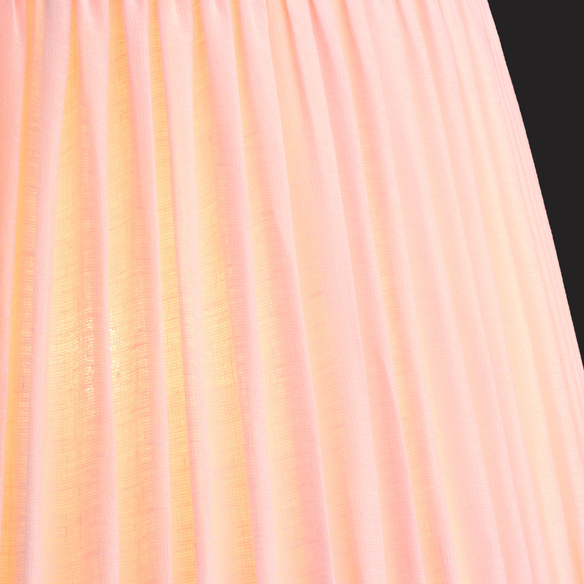 12 inch straight empire reversible gimbal bloomer shade in marshmallow linen