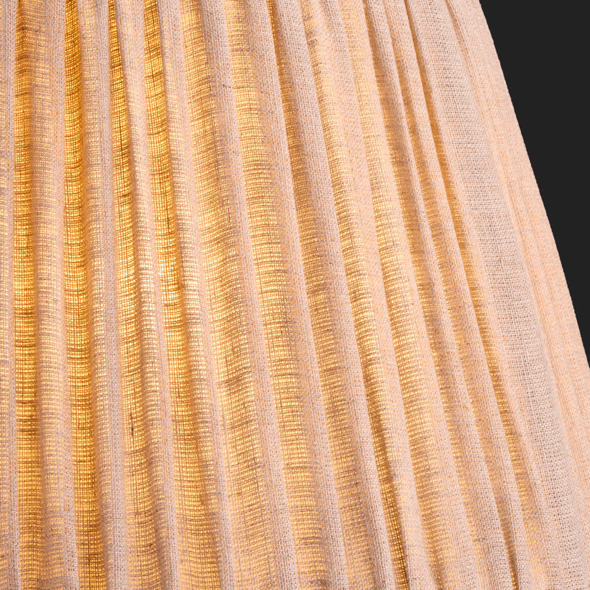 12 inch straight empire reversible gimbal bloomer shade in natural linen
