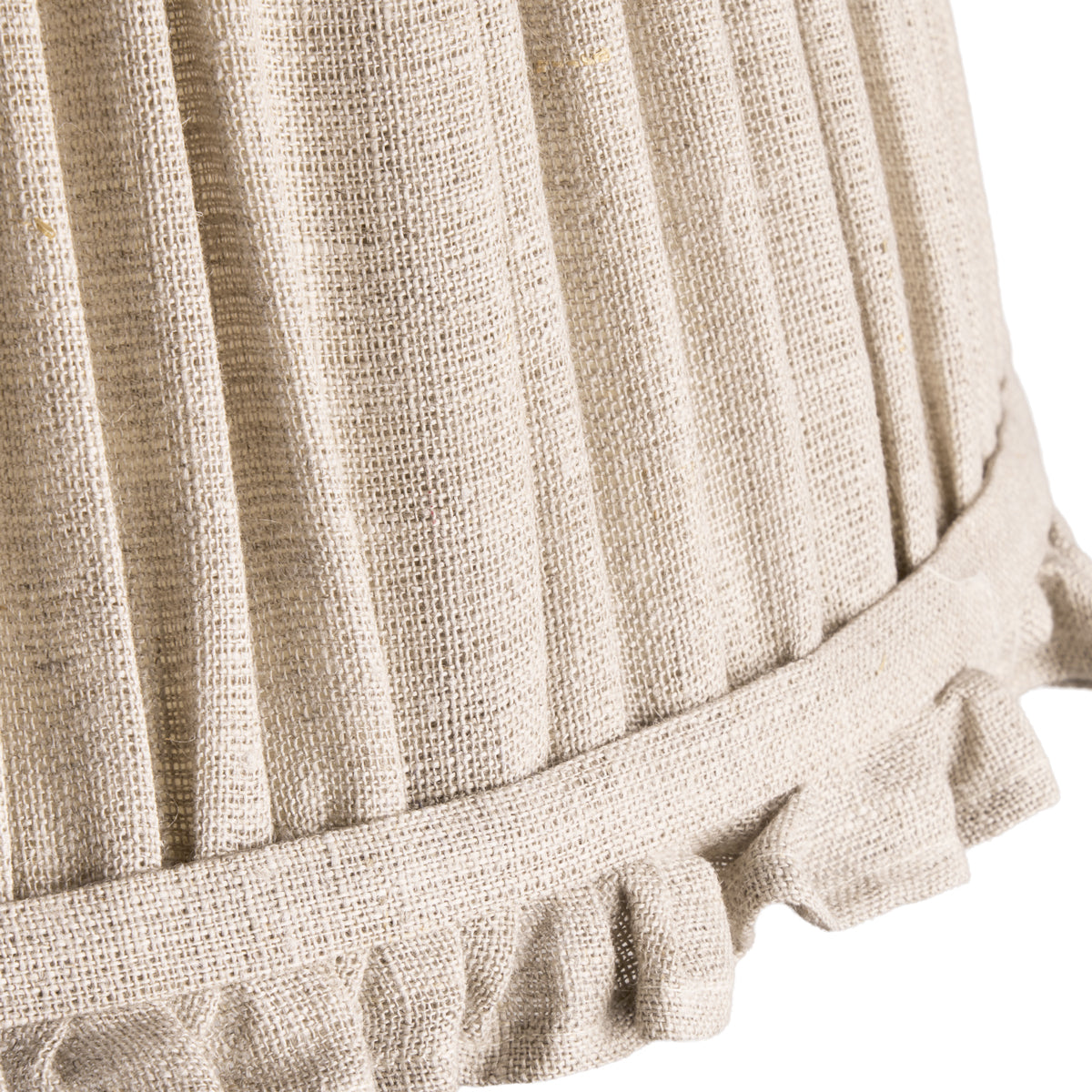 12 inch straight empire reversible gimbal bloomer shade in natural linen