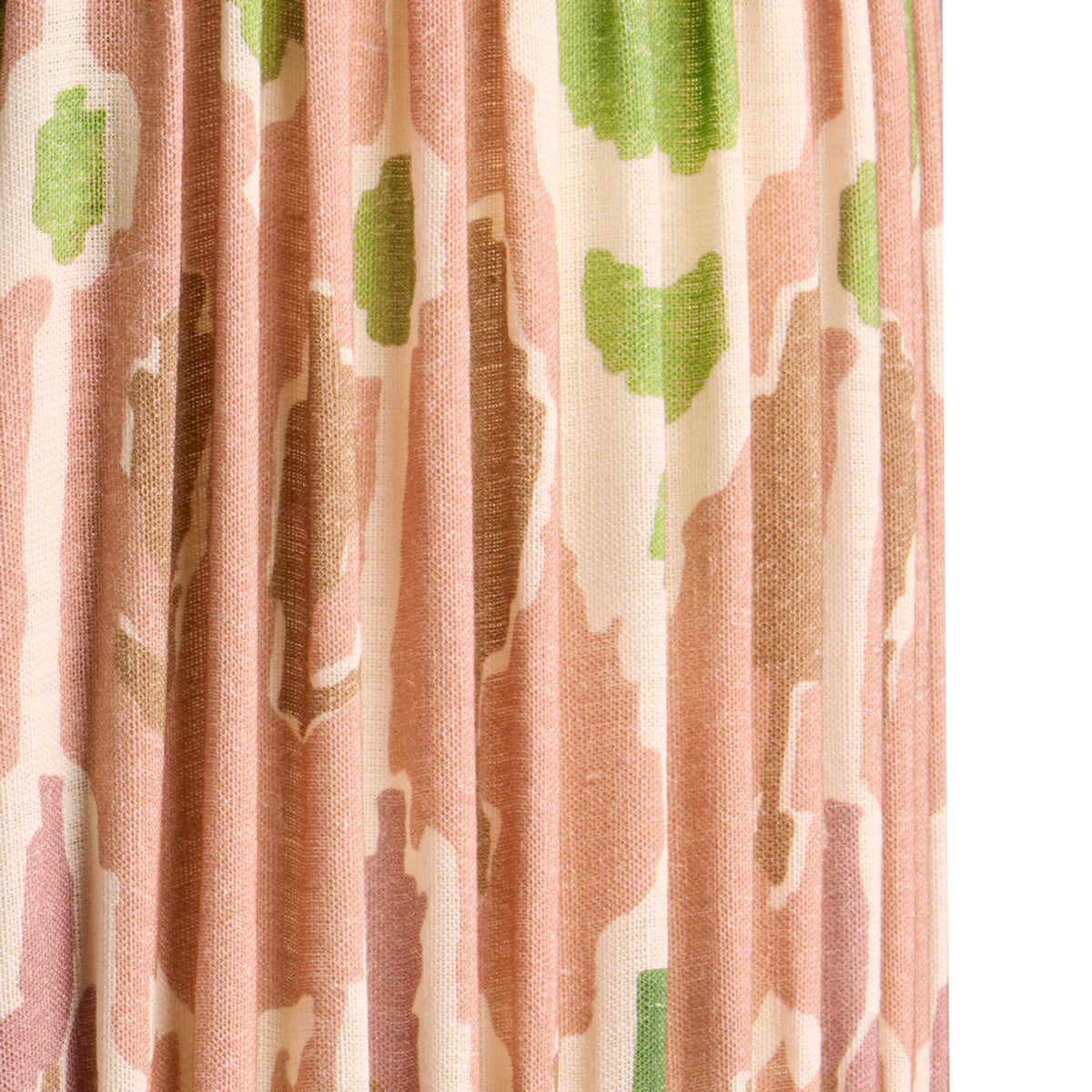 10 inch tapered drum shade for cordless lamps in blush Bokhara gathered linen by GP & J Baker