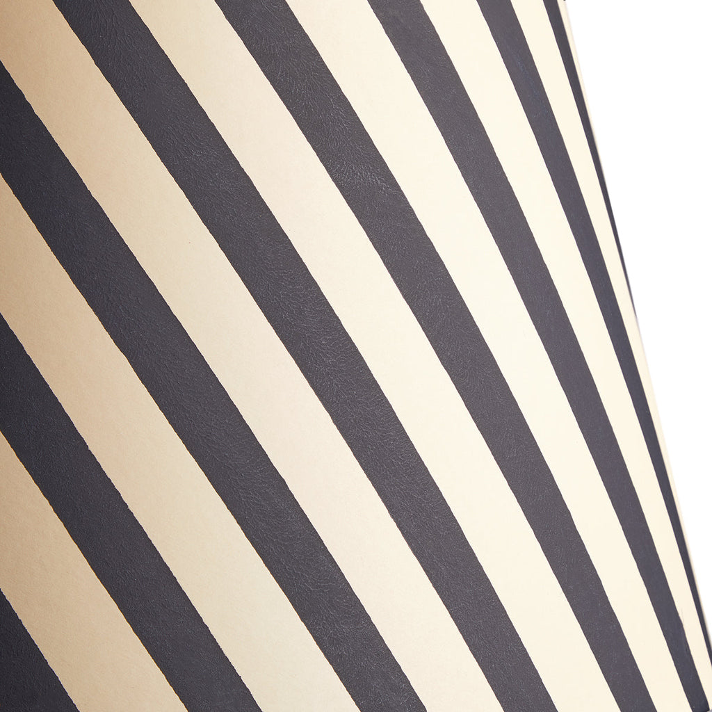 12 inch straight empire shade in jet stripes