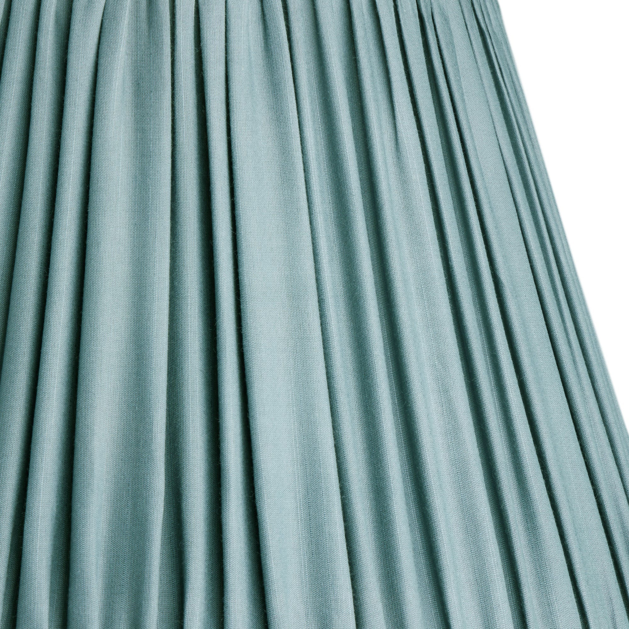 10 inch tall tapered shade in blue silk