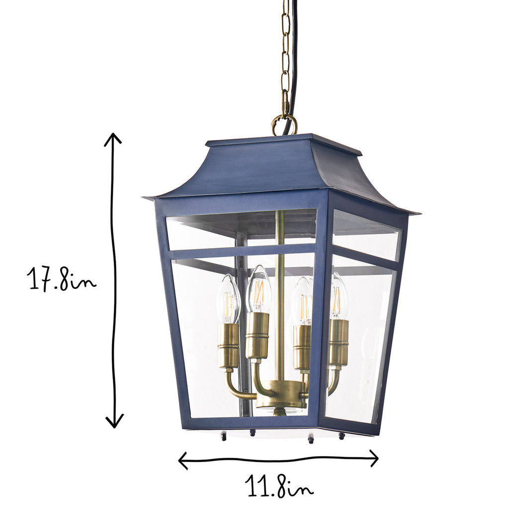 Majorelle pendant in blue