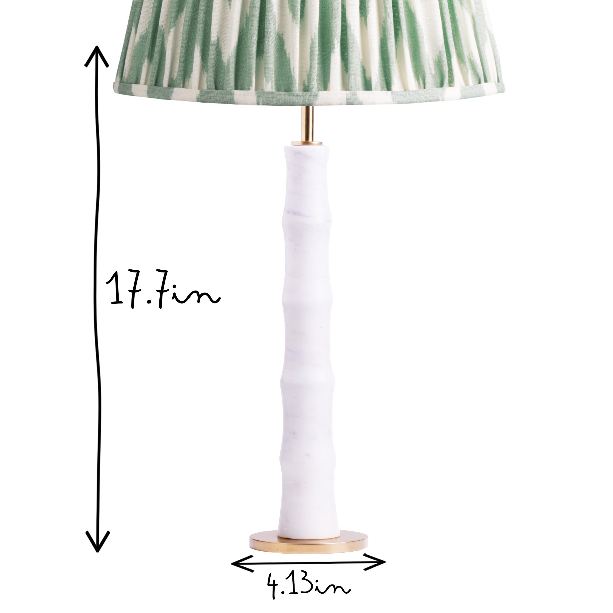 Bissetii cordless table lamp in marble