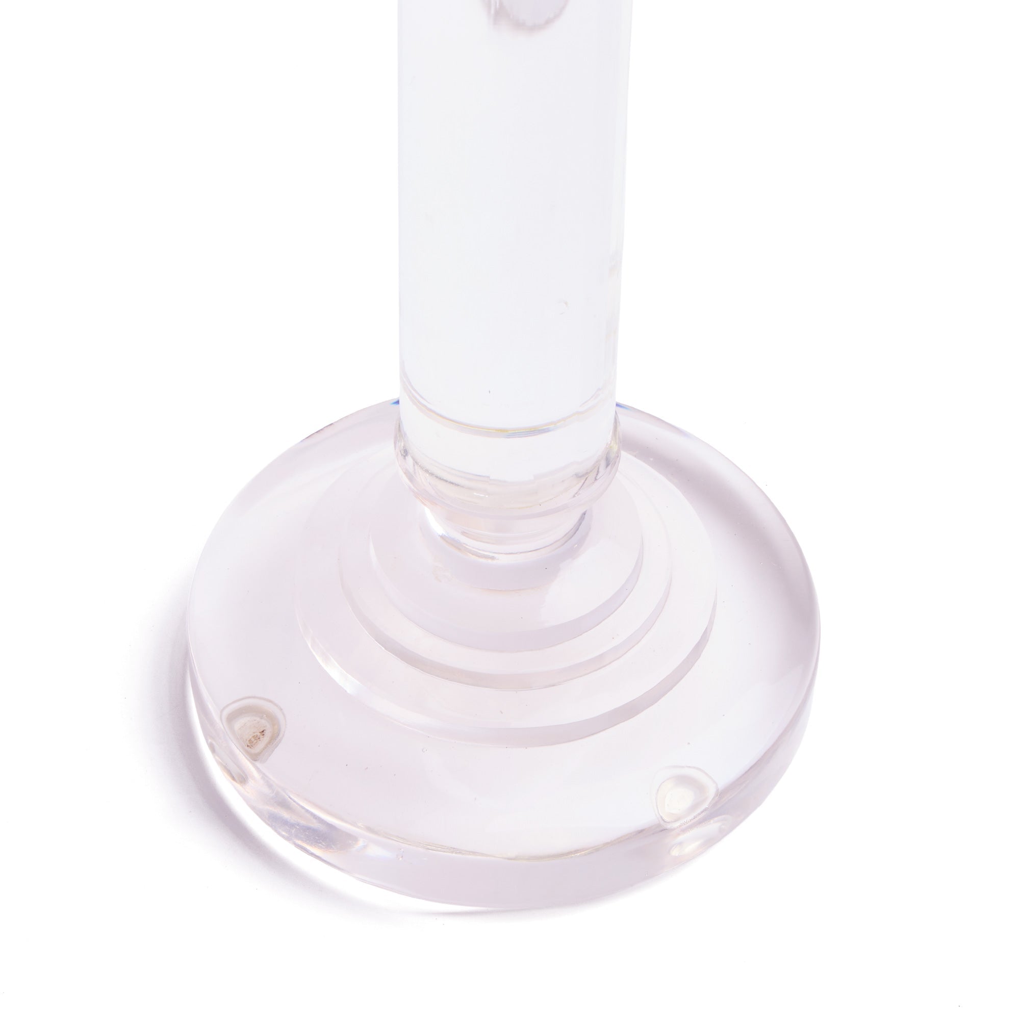 Clarence cordless table lamp in clear glass