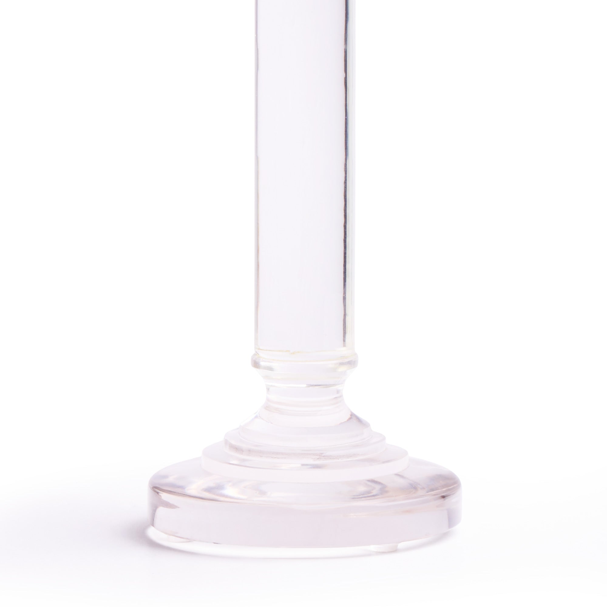 Clarence cordless table lamp in clear glass