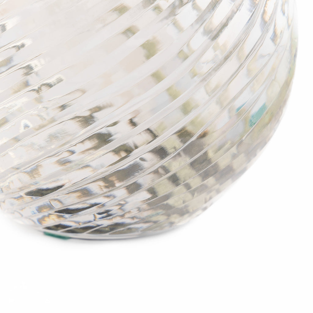 Daniella cordless table lamp in cut glass