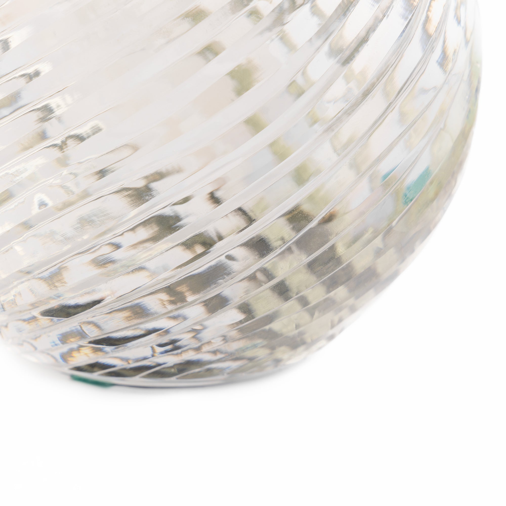 Daniella cordless table lamp in cut glass