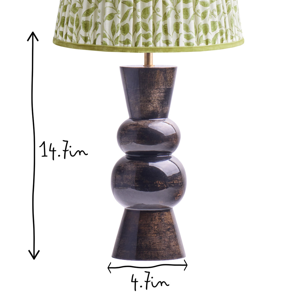 Diabolo cordless table lamp in brown gloss