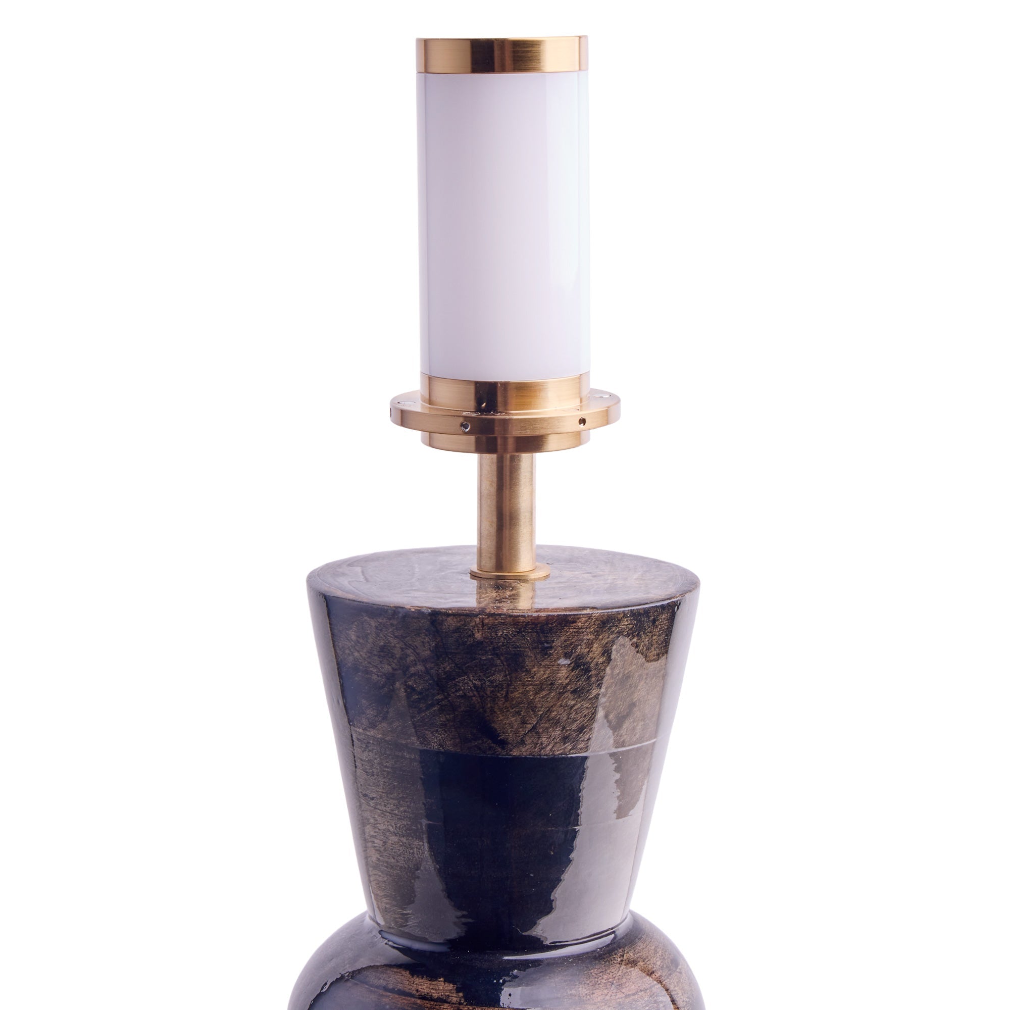 Diabolo cordless table lamp in brown gloss