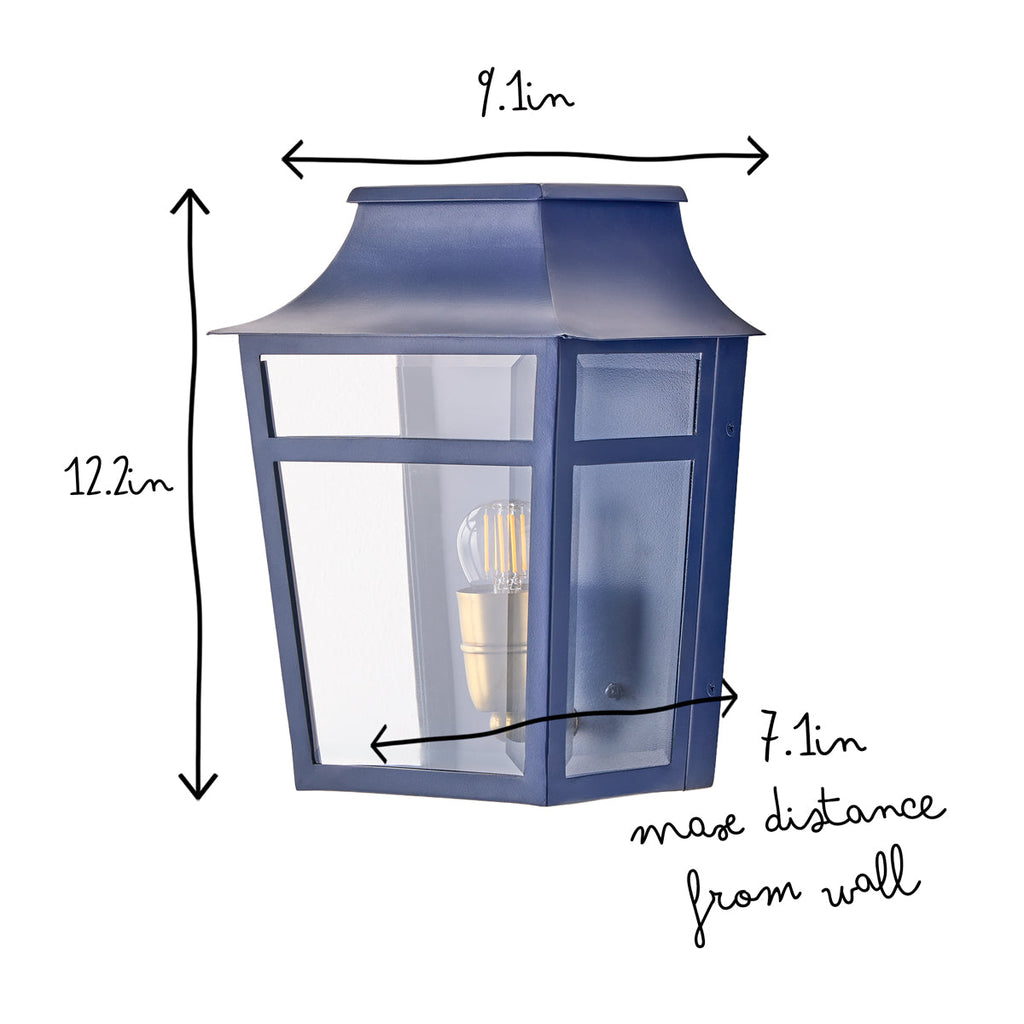 Majorelle wall sconce in blue
