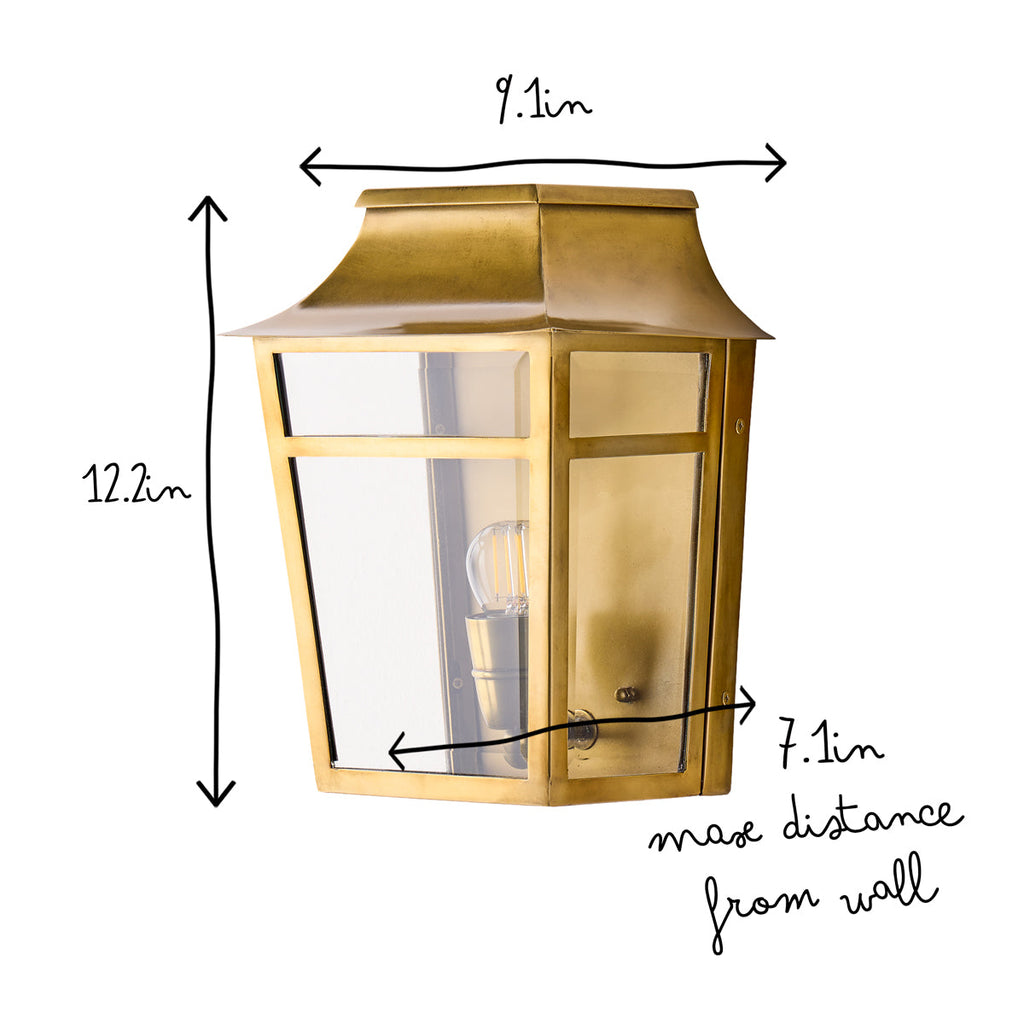 Majorelle wall sconce in brass